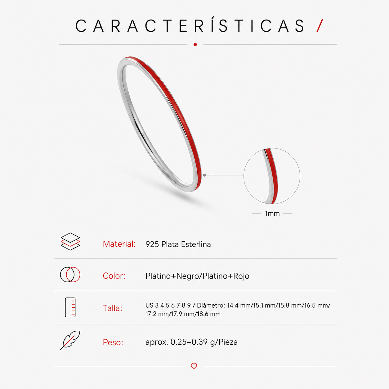 Anillo Hilo Rojo · Line's